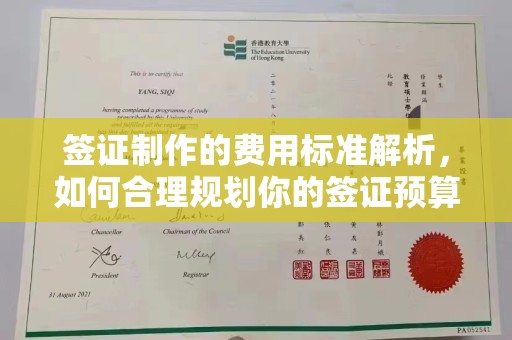 秀山签证制作的费用标准解析，如何合理规划你的签证预算
