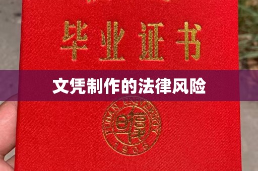 秀山文凭制作的法律风险