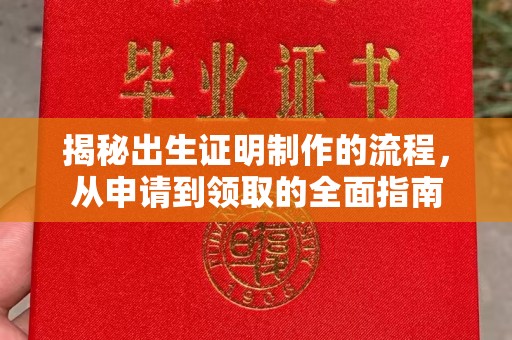 秀山揭秘出生证明制作的流程，从申请到领取的全面指南